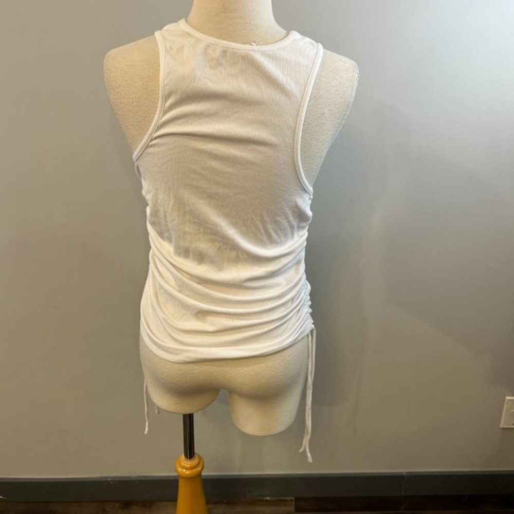 NWOT WAYF Jayce Ruched Racer Tank (M) - Picture 6 of 11